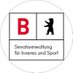 Senatsverwaltung für Inneres und Sport (@Innensenatorin) Twitter profile photo