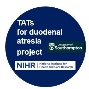 Study exploring barriers to adoption of TAT feeding in babies born with duodenal atresia. Recruiting clinicians for survey & interviews. DM and RT if interested