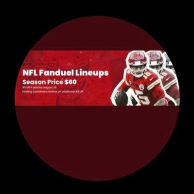 Private page! NFL lineups posted here each Sunday! @FD_Experts_