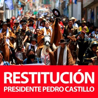 #PEDROCASTILLORESTITUCIÓN