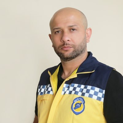 Head of The #WhiteHelmets , a group of 3000 volunteers working to save lives and strengthen  community resilience _  مدير الدفاع المدني السوري  (الخوذ البيضاء)