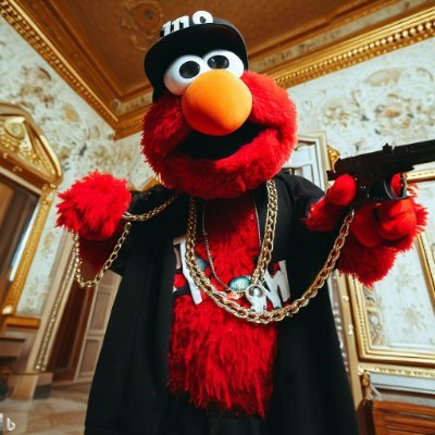 literally just Elmo with an illegal unregistered handgun and violent personality disorders