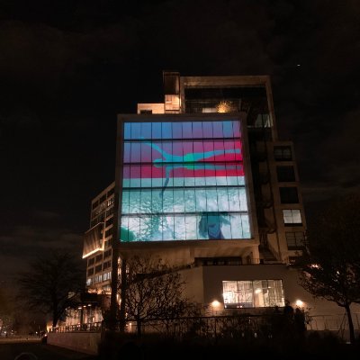 The largest movie screen in the Southeast, illuminating ATL's Beltline Trail with film and video art from around the world. Curated by @gregzinman