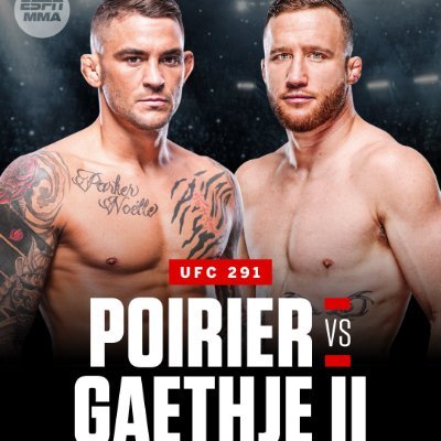 Don't Miss A Moment Of UFC 291: Poirier vs Gaethje 2, Live From The Delta Center In Salt Lake City, Utah On July 29, 2023.