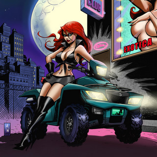 I'm the sexiest hero you’ve ever seen, my life is filled with wild peril, but I have a nice asset that gets me out of a jam every time: my quick thinking!