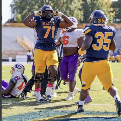 @NCATFootball Alum | 216📍| NJCAA All-Conference 1st Team 2019⏭️ 3x 1st Team HM⏭️ All-Big South 1st Team 2022⏭️ All-CAA 2nd Team 2023⏭️ 2023 HBCU All-American
