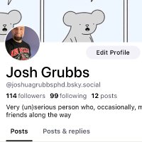 josh grubbs(@JoshuaGrubbsPhD) 's Twitter Profileg