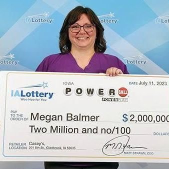 Megan Balmer always had a feeling he was going to win big playing the Powerball.She did with a $2 million winning ticket he purchased at Spooner Marathon,🇺🇸