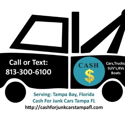 Tampa Bay Junk Car Buyer - We buy trucks, cars, SUV's, classics, boats, RV's. Easy process, great reviews & reputation. FMI Text/Call 813-300-6100