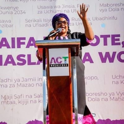 National Chairperson of the Women's Wing     @ACTwazalendo