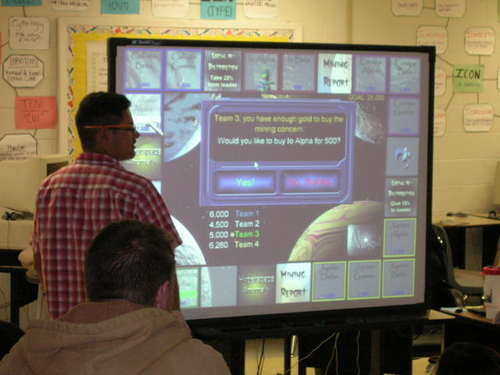 just a guy who likes to teach through gaming and to develop educational interactive whiteboard games and other classroom software. (I also crochet ?8^B)