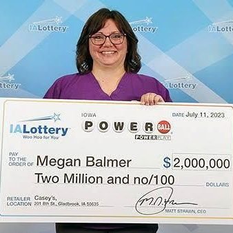 Megan Balmer A power ball wiinner of $2,000,000 who’s given back to the society by paying off there CC debt phone bills,hospitals bills and house rent . Dm now!