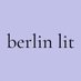 berlin lit (@berlinlit) Twitter profile photo berlin lit (@berlinlit) Twitter profile photo