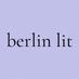 berlin lit (@berlinlit) Twitter profile photo