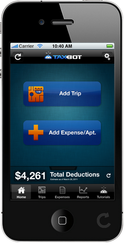 TaxBot will save THOUSANDS on your taxes. Tracks business mileage, instantly stores receipts, instant reports, auto deduction calculator, exports for your CPA!