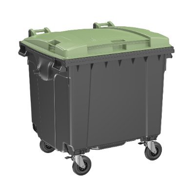 Contenedores y canecas para la recogida de residuos. Desde 120 L a  1100 L. Cestas papeleras peatonales de 50 L. Puntos ecológicos y soterrados
