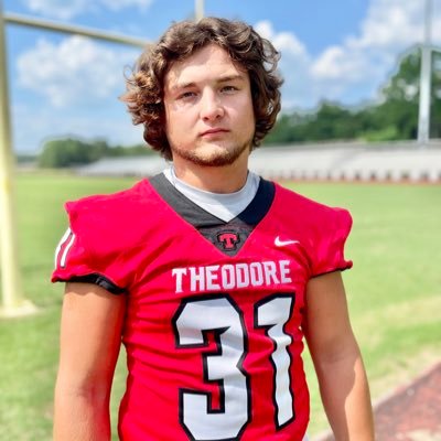 3⭐️,C/O24, 5’8”, 190lbs-Theodore High🏈, RB/MLB/S, Bench255, Squat455,40ydDash-4.9, 5-10-5 shuttle-4.5, Vertical 28, 3 cone drill-8.5, BroadJump-8’6”