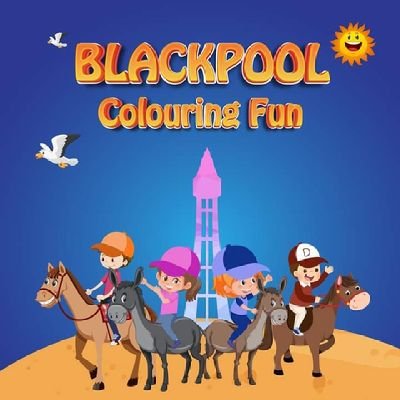 Creator of Blackpool Colouring Fun, a 32 page A4 children's colouring book based on Blackpool. 32 illustrations to colour inc. Blackpool Tower, roller coasters