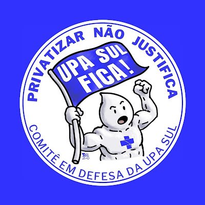 Comitê em defesa da UPA Sul permanecer ao lado do TIRIO, no Rio Tavares. Contra a terceirização e transferência da UPA Sul Florianópolis/SC BR Viva o SUS.