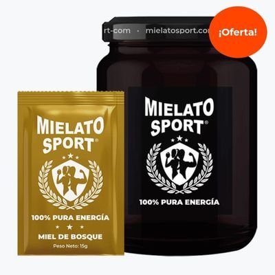 Mielatosport es la mejor energía natural para tod@s.
#Sin Aditivos
#Sin pausterizar
#Sin Conservantes
Apto para todas las prácticas deportivas.