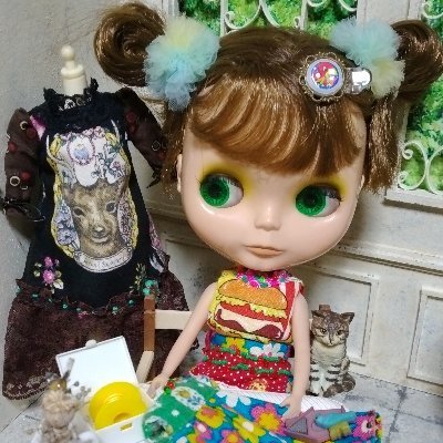 kiyono_to_pero's profile picture. ⭐Blythe・オビツ11サイズのお洋服を中心に、コモノ・愛猫ぺろちゃんのミニチュア等を製作しています。
🌟ナウル検定:準4級取得
🌲父入院の為、活動休止中ですm(._.)m🌲