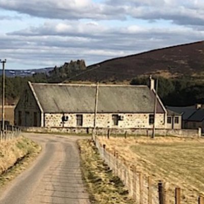 Small village hall in beautiful Glenbuchat (pronounced 'Glenbucket') in Strathdon, Scotland.