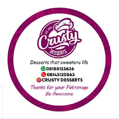 An Agricultrist
A Baker🧑‍🍳
A Foodie🍝🍝
A muslimah 🧕
Baking and Cooking are both therapeutic for me 😊🥰♥️ 
IG handle: @crustydesserts