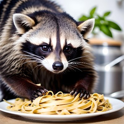 An activist raccoon on the internet.