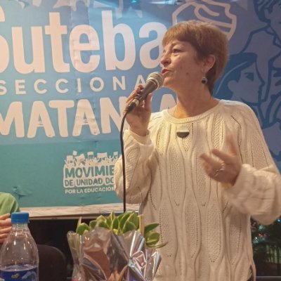 Argentina. Dirigenta sindical docente, Secretaria General Adjunta de @SUTEBAProvincia. Siempre en defensa de la Educación Pública.