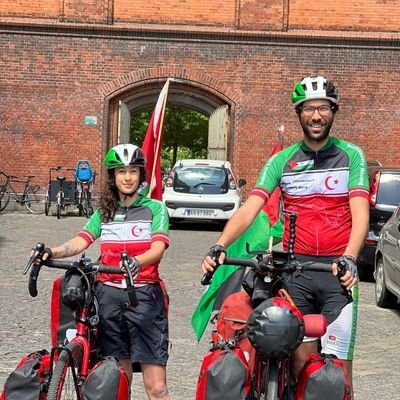 Standing in solidarity with all oppressed people of the world. 
Raising awareness about people living under occupation.
Biking from Japan to Western Sahara.