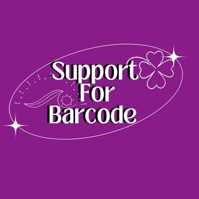 Support For Barcode @BarcodeTin

#barcodetin  #unit 

น้องหน่วยของบาร์โค้ด