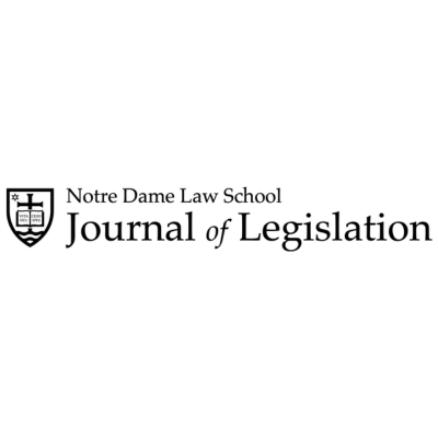 The Journal of Legislation is a student-run legislative law review at the University of Notre Dame Law School. Follow for tweets on statutory laws, old and new.