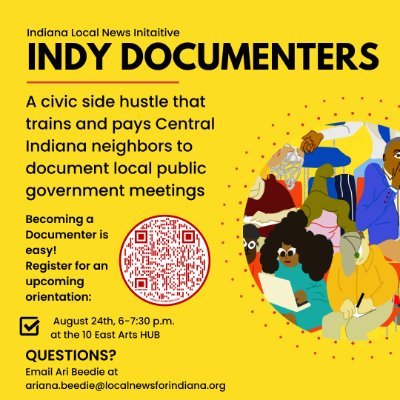 We train and pay Indianapolis residents to document local public government meetings.  A program of @mirrorindy. We're building a new public record.