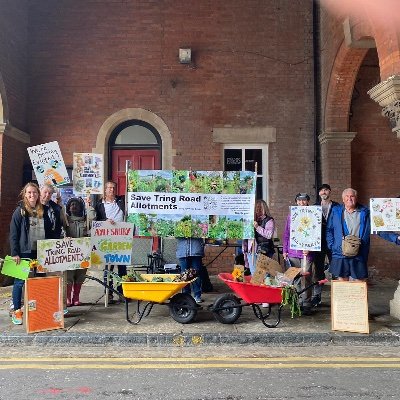 We are 84 #allotment #gardeners on Tring Road #Allotments in #Aylesbury. The town Council are evicting us all to build a cemetery instead.