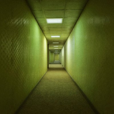 Endless yellow rooms.

Reality slips away.

Lost in the unknown.