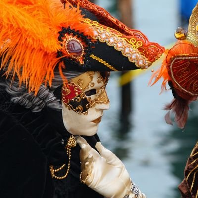 #LongCovid and #MECFS awareness #CovidIsNotOver 
Still masking in public places (usually not with a Venetian mask)
Profile pic by F. Kovalchek via CC BY 2.0