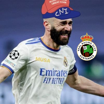 Capitán general del movimiento benzemista. Del Real Madrid y del Real Racing Club de Santander, del cuál soy socio.