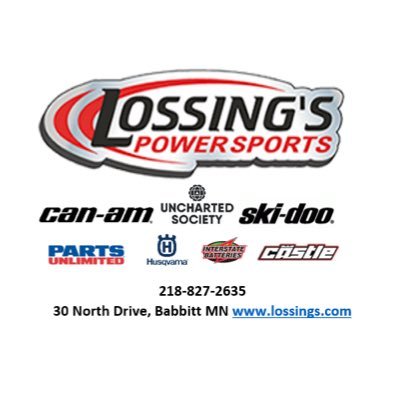 lossing_s's profile picture. Lossing's Power Sports is a Ski Doo and cam-am dealer on the Iron Range of Northeastern Minnesota. Financing, New & Used Sleds and ATVs, and Snow & SxS Rentals.