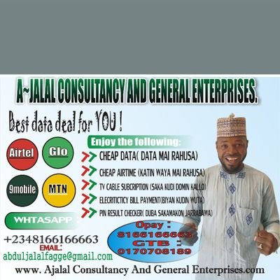 Ajala consultancy and general enterprises, is a firm with experienced of marketing, selling goods and consultancy.