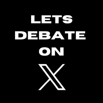 LetsDebateOnX's profile picture. Lets

Debate 

On

X