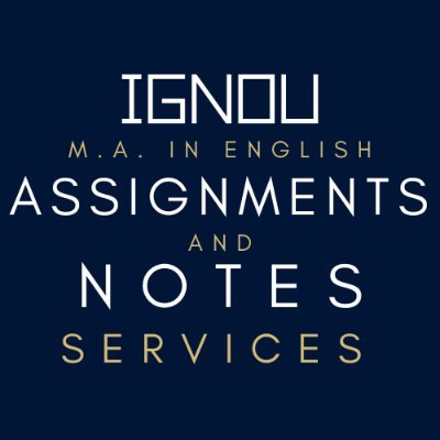 HokisheB's profile picture. We write excellent assignments and notes for IGNOU MEG (M.A. in English) students for a nominal fee. Solved papers available.
📧 ignou.notes.services@gmail.com