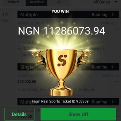 Bro , my games are 100% sure and guaranteed and my games are available in two forms , the normal game of 5odds and the vip game of 212 odds , the vip games are