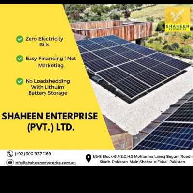hassansharifsh1's profile picture. Shaheen enterprise pvt. ltd. A solar services company in Pakistan Karachi faisal abad Khair Pur lahore