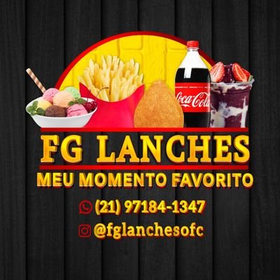 SEJAM BEM VINDOS!
O MELHOR LANCHE VOCÊ SÓ ENCONTRA AQUI!
FG 🍧LANCHES 🍟Areia Branca, Santa Cruz RJ

 ENTREGA:(em andamento)

FUNCIONAMOS de terça a domingo.