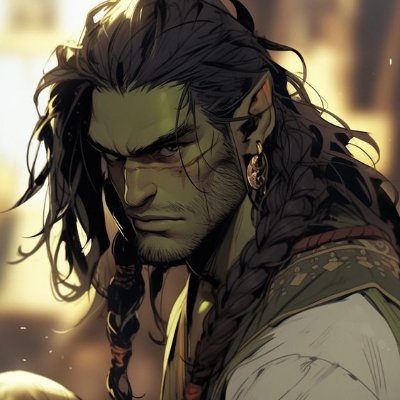 Draven Ironclaw is a formidable half-orc adventurer and skilled blacksmith hailing from a small village on the outskirts of human and orc territories.