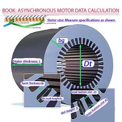 BOOK: you calculate the data of the asynchronous motor according to the factory pdf file. automatic data calculation table