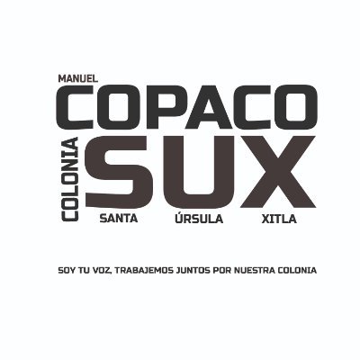 Soy Manuel ,miembro de la COPACO de la Colonia Santa Úrsula Xitla, me interesa escucharte, juntos podemos mejorar nuestra colonia.