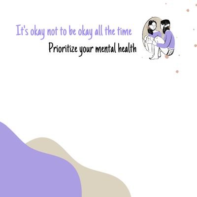 Advocating mental well-being and positivity! Join me for inspiring quotes, practical tips, and open conversations about maintaining a healthy mind.