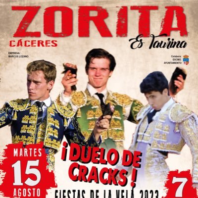 Twitter oficial del certamen para novilleros de distintas escuelas taurinas de Zorita, Cáceres: 5 finalistas, 15 de agosto y 1 triunfador