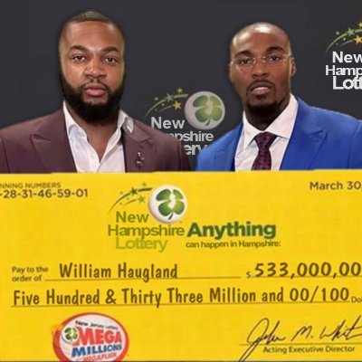 A Construction worker / Winner of the New Hampshire lottery jackpot $553 million, helping the society with credit card, phone and medical bills debt